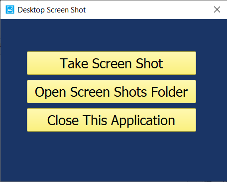 Desktop Screen Shot Application