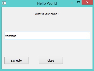Enter the name in the textbox