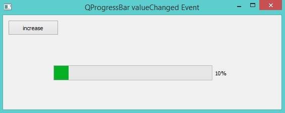 qProgressBar valueChanged event