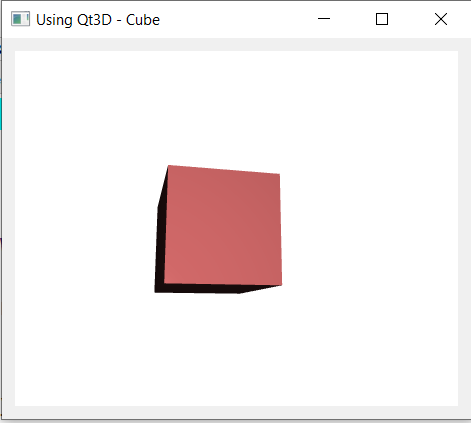 Qt3D Example - Drawing Cube
