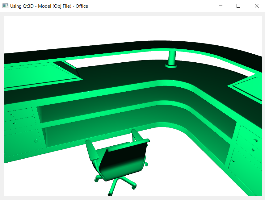 Qt3D Example - Draw Office