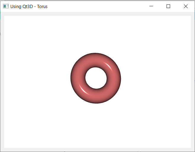 Qt3D Example - Drawing Torus