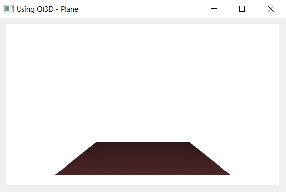 Qt3D Example - Drawing Plane