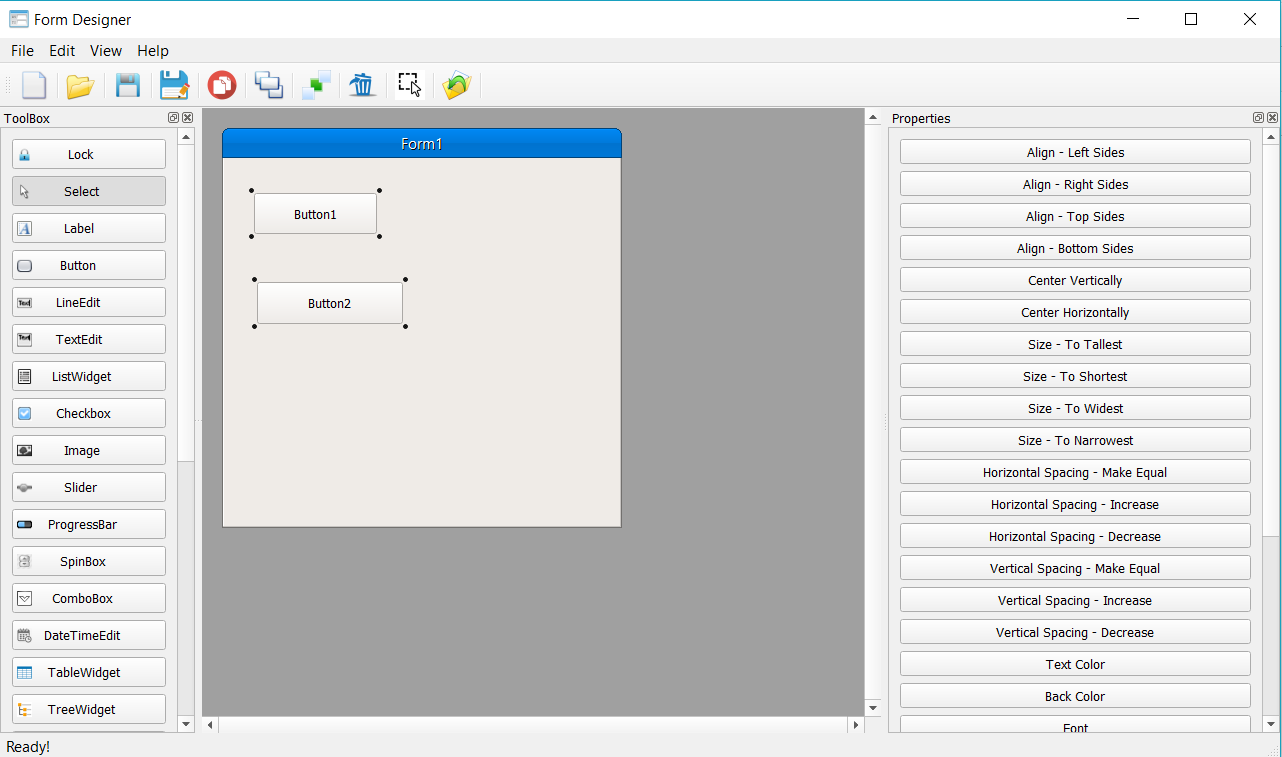 Form Designer - Multiple-Selection