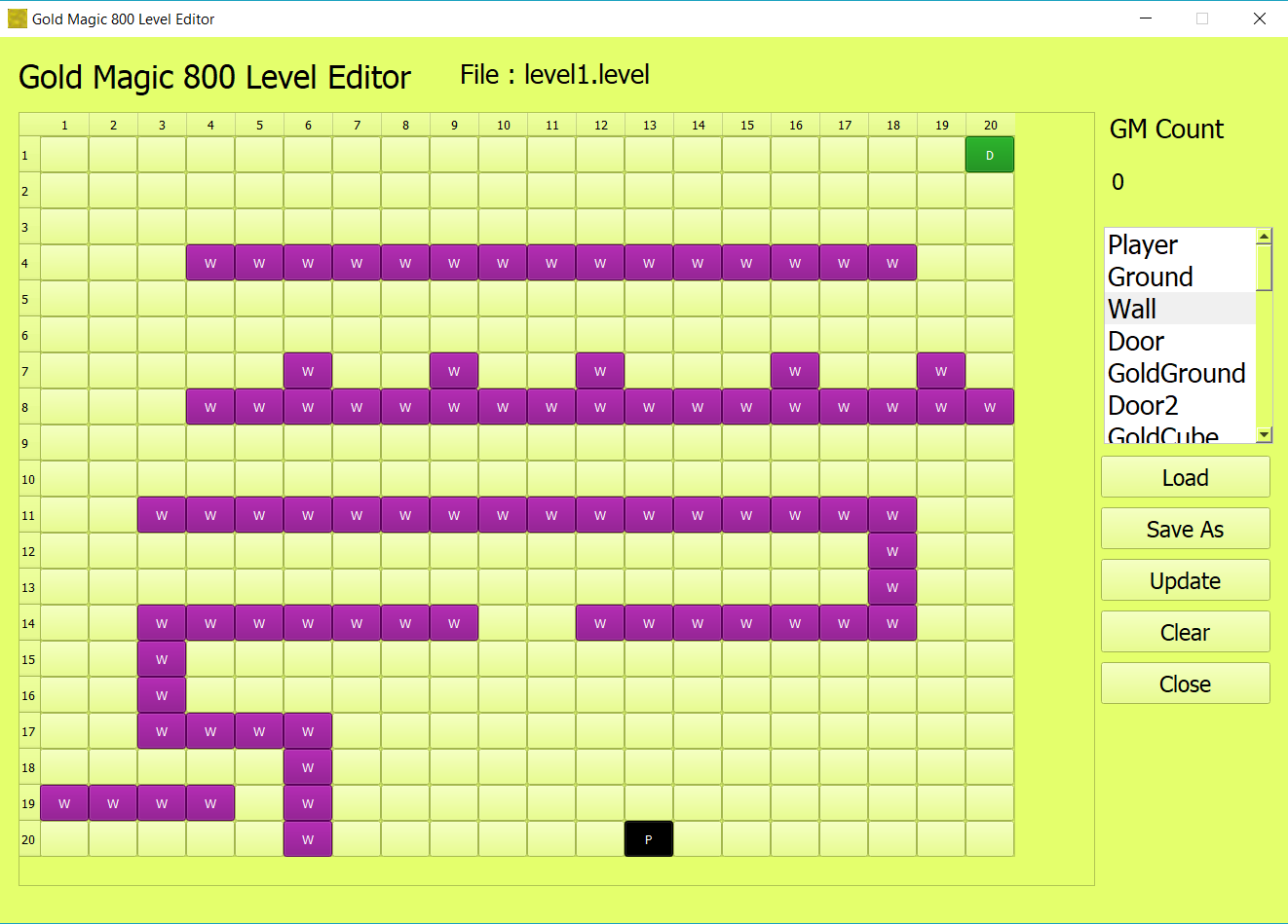 Gold Magic 800 Level Editor