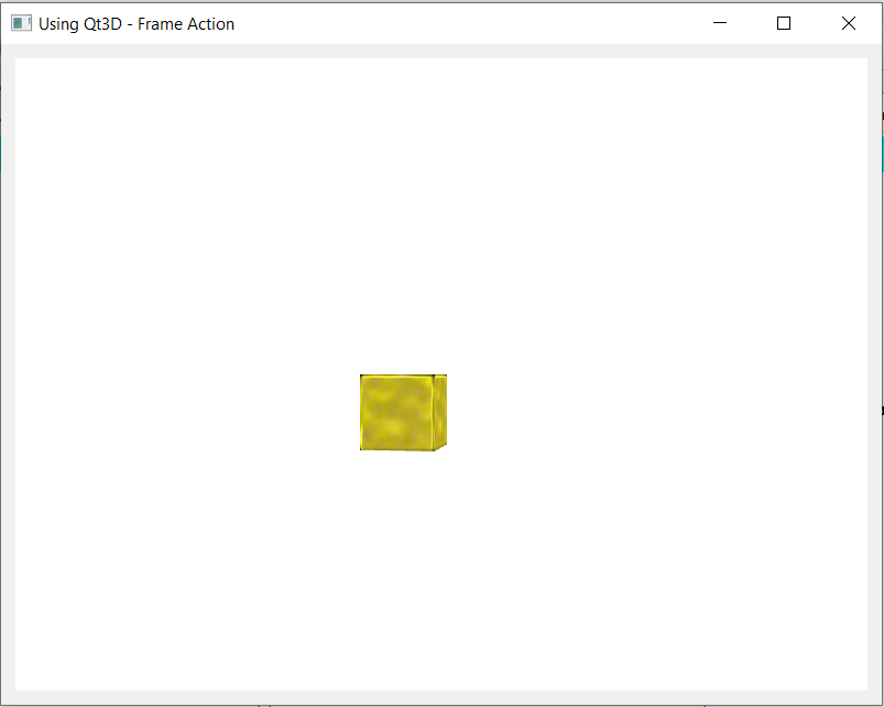 Qt3D Example - Frame Action