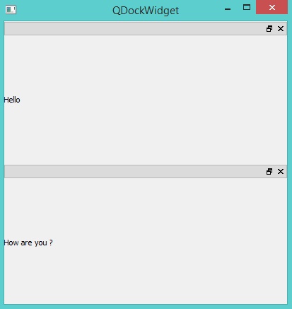 QDockWidget