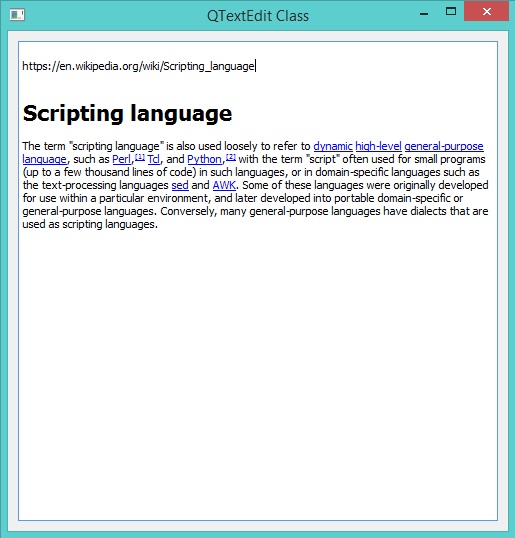 QTextEdit Class