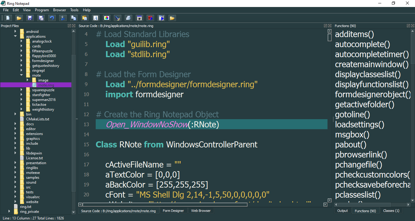 Using Ring Notepad - Modern Style