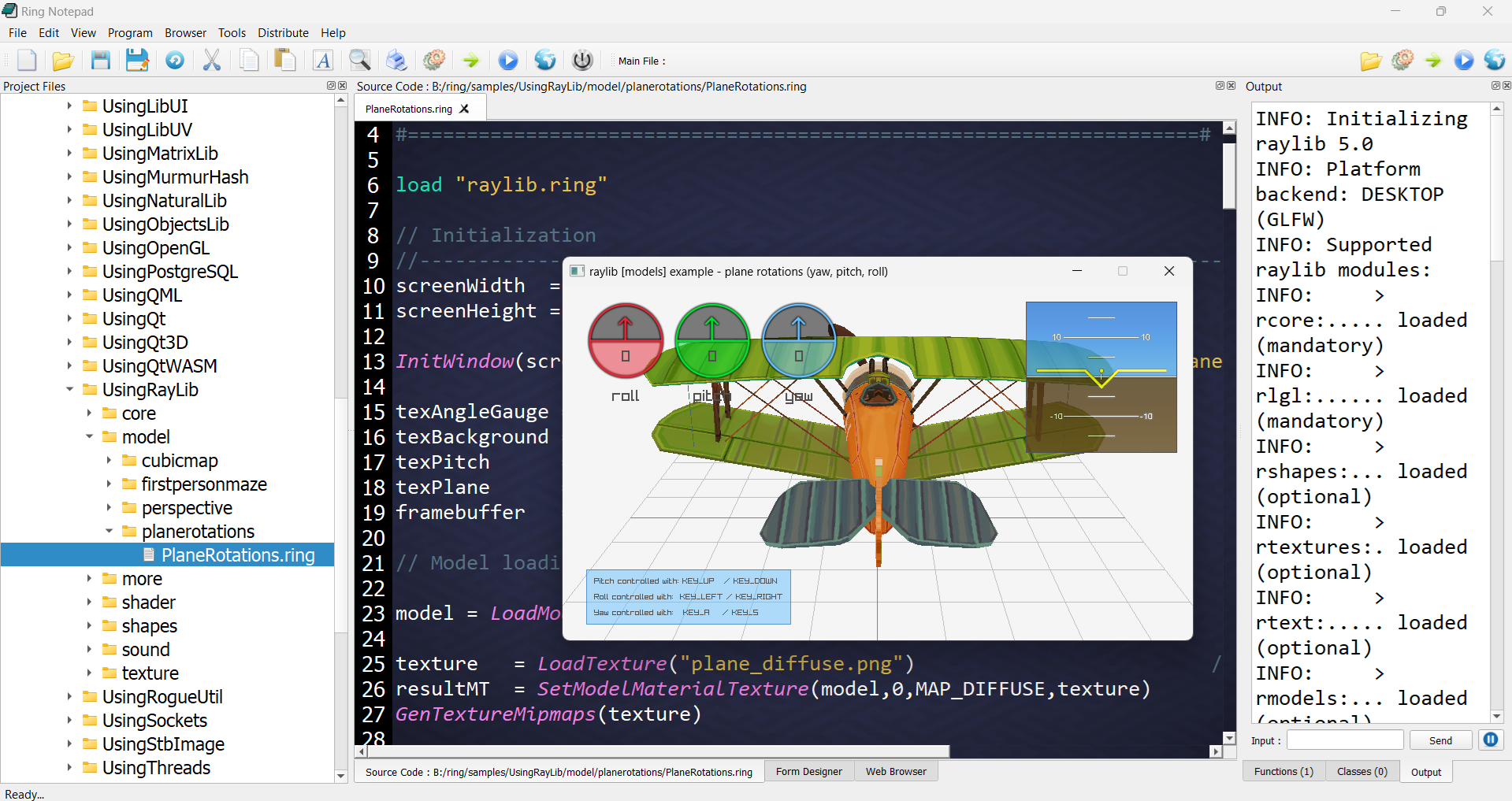 RayLib 5 sample