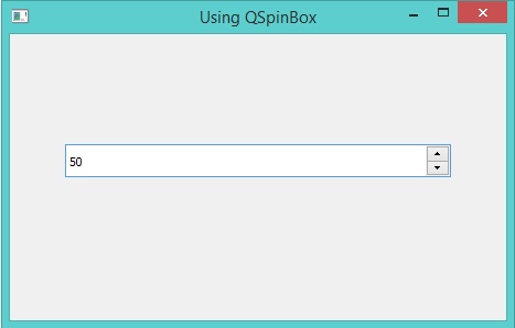 QSpinBox