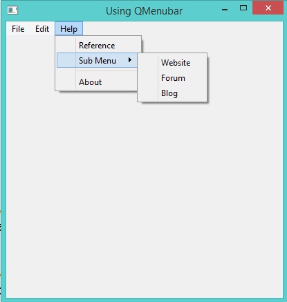 QMenuBar