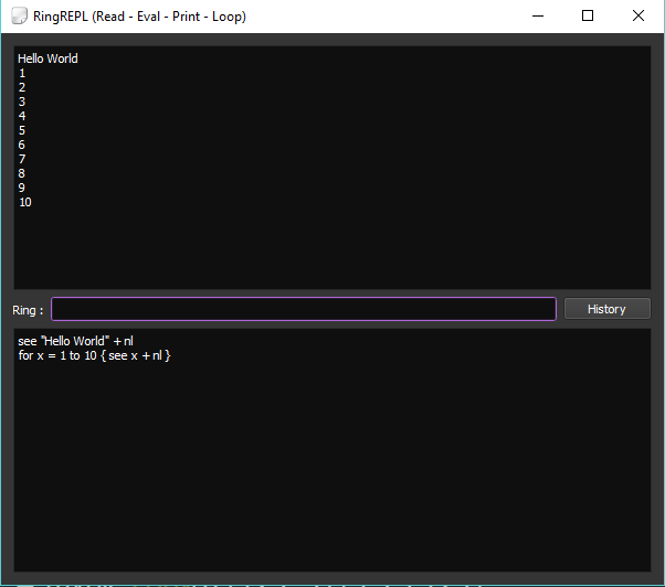 Using RingREPL