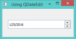 QDateEdit