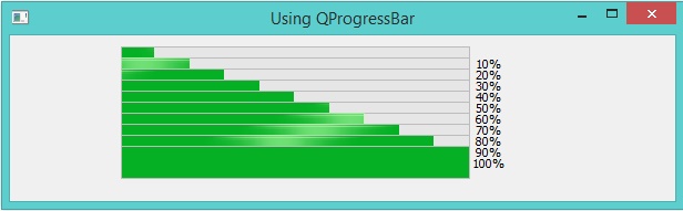 QProgressBar