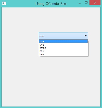 QComboBox