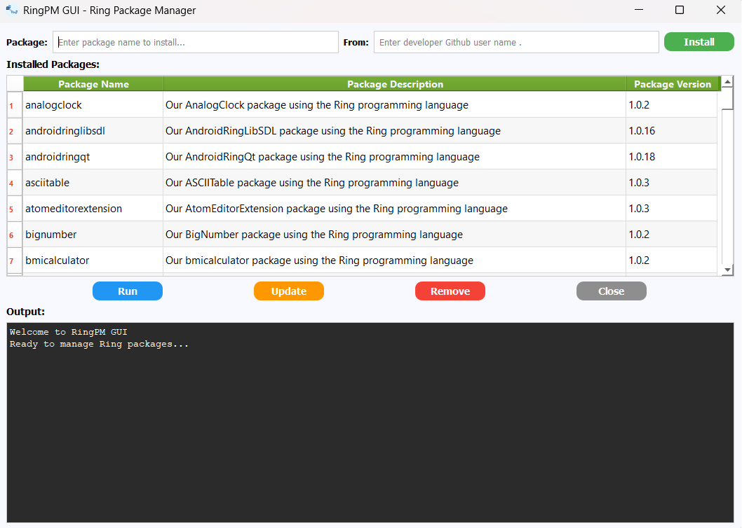 RingPM GUI