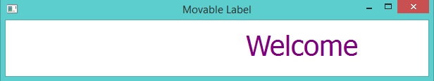 Movable label